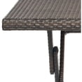 thumbnail image 4 of SAFAVIEH Samana Outdoor Patio Square Rattan Folding Table, Brown, 4 of 4