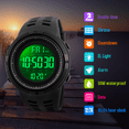 thumbnail image 5 of SKMEI Men's Watch, Waterproof Digital Sport Watch, Military Digital Watch Alarm Back Light Classic Watch, Black, 5 of 9
