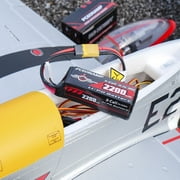 3S Lipo Battery 2200mAh 11.1V 35C(Burst 70C) with XT60 Plug Rechargeable High Capacity RC Airplane Battery Soft Case Fit for FPV Drone Airplane RC Quadcopter Helicopter