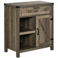 thumbnail image 1 of HOMCOM Armoire de Rangement Porte de Grange Rustique Buffet Bahut de Style Ferme Moderne, 1 of 10