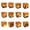 A002- Orange, variant on Halloween Party Supplies, Halloween Treat Boxes, Candy Boxes Party Favors, Halloween Party Favors for Student, 12 Pack Orange 2.5X2.5X2.5 Inch Square Paper Gift Boxes with