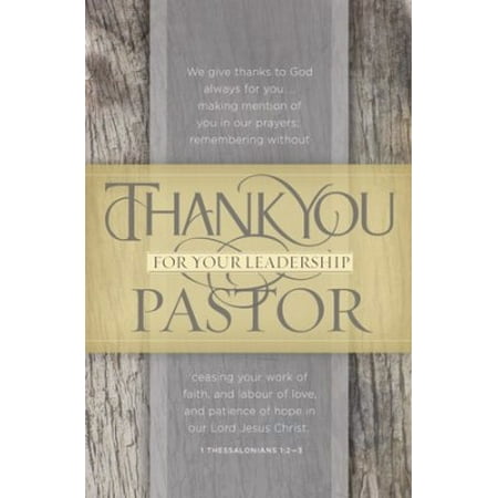 Bulletin-Thank You Pastor (Thessalonians 1:2-3) (Pack Of 100) - Walmart.com