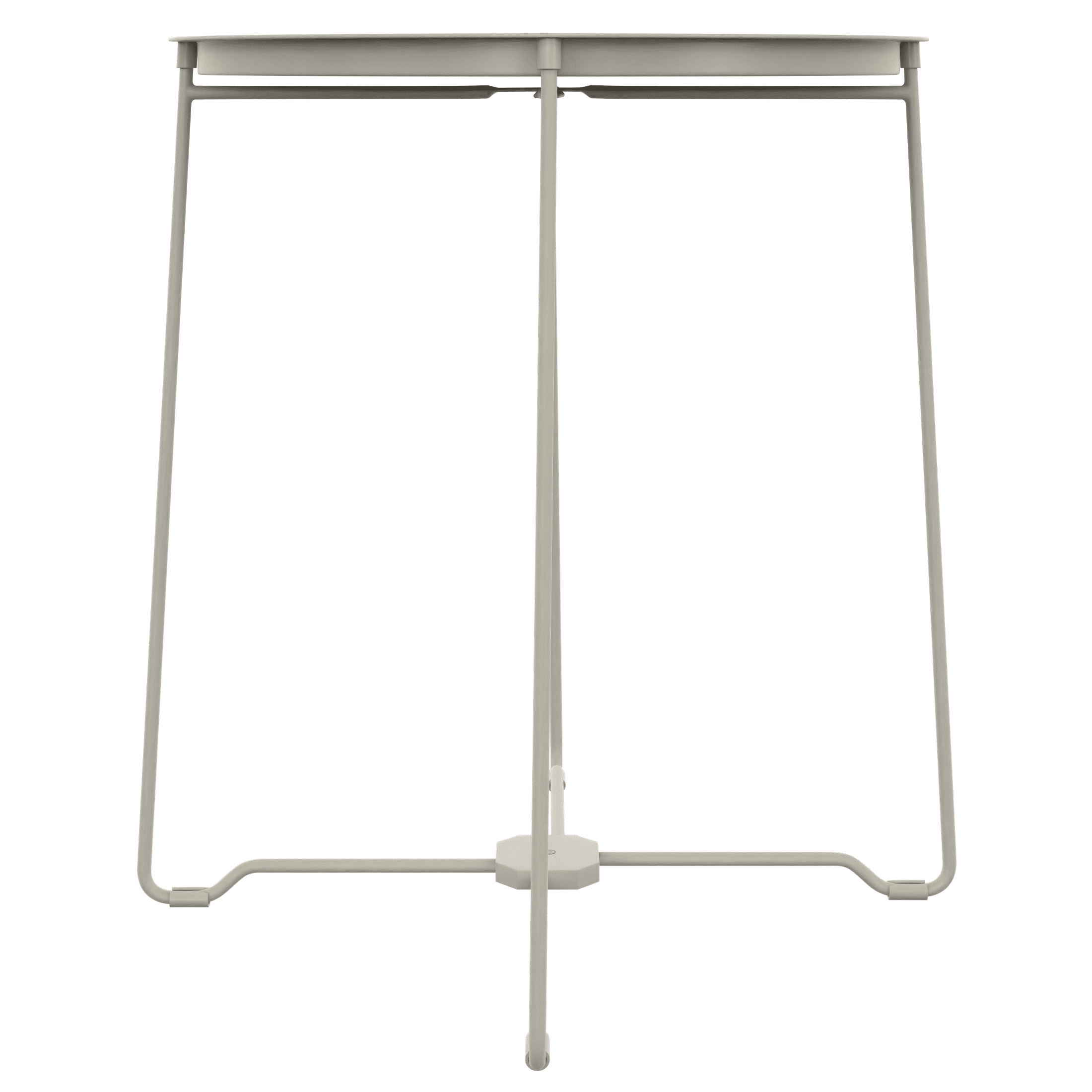 Mainstays Steel Outdoor Tray Top Side Table, White