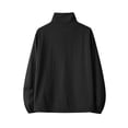 thumbnail image 4 of GrmtClth Men's Lightweight Stand Collar Windbreaker Jacket, Casual Full Zip Up Outerwear with Pockets, Breathable Coat Sun Protection Clothing Black M, 4 of 8