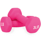 thumbnail image 1 of Set de 2 Mancuernas X-Rush Hexagonales de 3 lbs (6 lbs) con Recubrimiento de Neopreno Rosas, 1 of 8