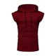 thumbnail image 4 of Men Short Sleeve Hoodie Gym Sports T-shirt Tank Tops, 4 of 5
