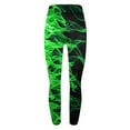thumbnail image 6 of YuXingFu Active Stretch Slim Straight Slim Leg Yoga Pants Women Slim Leggings Women's Flame Printed Leggings Fitness Running Tight Yoga Pants Green XXXL, 6 of 6