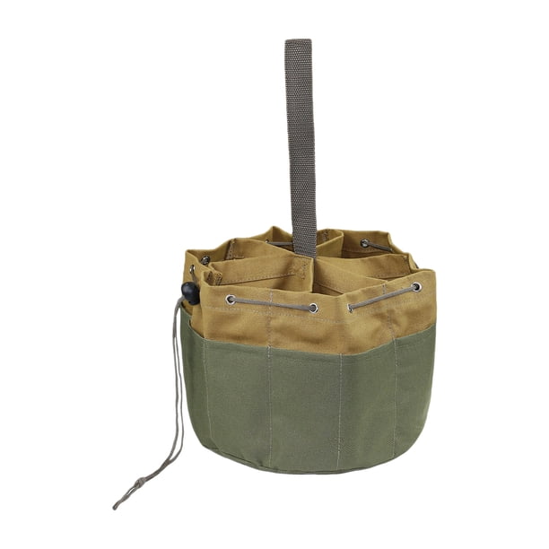 Irfora Bolsa de jardín con 17 bolsillos, bolsa de carpintería para hombres, Kit de herramientas de jardinería, organizador de césped, bolsa de trabajo de lona Irfora Saco de herramientas