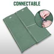 Memory Foam Camping Pad, Lightweight Inflatable Sleeping Mat for Backpacking, Compact Ultralight Foam Camping Air Mattress for Tent, Hammock