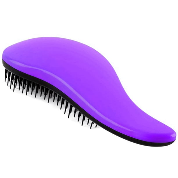Seitruly Peine con mango mágico para mujer, 1 Uds., cepillo de pelo de masaje antiestático, cepillo de pelo de masaje para desenredar a los niños, Cuidado del cabello violeta Seitruly MR2356-04B