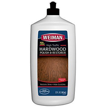 Weiman High Traffic Hardwood Polish, Water Based Silicone Polish For Hardwood Floors