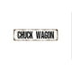 thumbnail image 1 of Letrero de metal rústico para puerta o placa con nombre de Chuck Wagon, tamaño de 4 x 16 pulgadas, 1 of 4