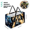 thumbnail image 2 of Shepherd Dog Large Capacity Reusable Foldable Oxford Cloth Easter Basket Tote Bag Shopping Bags Decorative Box, 2 of 7