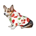thumbnail image 7 of Honeii Fresh Red Tomato Print Small Dog Hoodies Pet Hooded Sweatshirts Fall Winter Puppy Cat Sweaters Warm Clothes for Small Dogs Outfits Costume-X-Small, 7 of 7
