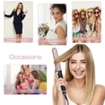 thumbnail image 3 of 5-IN-1 Hair Curler Set Hair Straightening Brush Hair Curling Iron Wand Temperature Adjustable Hair Styling Tool, 3 of 5