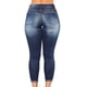 thumbnail image 4 of Pantalones vaqueros boyfriend elásticos y desgastados de Fnochy para mujer, talla 4-12, 4 of 8