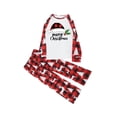 thumbnail image 5 of REORIAFEE Family Matching Christmas Pajamas 2 Piece Kids Boys Girls Loungewear Long Sleeve Top and Pant Plaid Soft Lightweight Sleepwear Red 2-10T, 5 of 7