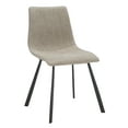 thumbnail image 6 of SAFAVIEH Pryer Tufted Dining Chair, Stone Grey, Set of 2 (21.8 in. W x 20.5 in. D x 34 in. H), 6 of 13