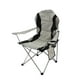 thumbnail image 5 of Silla de camping portátil con brazos y bolsillo lateral, resistente y plegable. Gris, 5 of 9