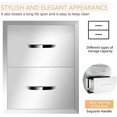 thumbnail image 4 of Stainless Steel Outdoor Kitchen Drawers - 3-Drawer BBQ Drawer, Built-in, Flush Mount for Outdoor Kitchens & BBQ Islands, 18Wx23Dx23H-2L, 4 of 12