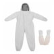 thumbnail image 1 of Guantes de piel de cabra, traje de protección profesional para apicultores, presillas para los pulgares, capucha no inflamable, protección corporal completa, capucha desmontable, bandas elásticas,, 1 of 4