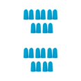 thumbnail image 3 of Guardurnaity Paquete de 10 tapones para los oídos para viajes, sueño, prevención de ruido, relajación, oficina, naranja azul 2piezas, 3 of 6