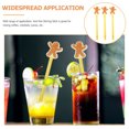 thumbnail image 2 of Gymnture Christmas Gingerbread Man Swizzle Sticks - Set of 3, 2 of 11