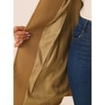 thumbnail image 5 of DARING DIVA Women's Hooded Toggle Button Up Duffle Coat Winter Outwear Camel XS, 5 of 6