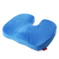thumbnail image 4 of Memory Foam Back Lumbar & Coccyx Support Pillows Two Piece Set Sciatica & Pain Relief Seat Chair or Car Cushion With 18 Massage Points Navy Blue Khaki, 4 of 19