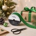 thumbnail image 2 of UNIQUE CREATIV Glitter Cut Ribbon, Green, 25 mm × 4.5 m (1 in × 5 yd), 2 of 4
