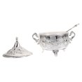 thumbnail image 3 of IFANLANDOR Round Lid Silver Sugar Container Zinc Alloy Kitchen Storage For Family Use 1Set, 3 of 7