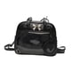 thumbnail image 2 of Mochila Ita Bag de piel sintética con ventana transparente para mujer, ideal para fiestas y regalos de cumpleaños. Negro, 2 of 9