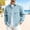 Blue, variant on Mens Half Zip Hooded Sports Jacket Men Short Outer Coat, Zip Side Pockets Thumb Hole Cuffs for Gym Training Jogging Yellow XXXL