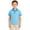 66#Blue, variant on Kids' Short Sleeve Casual Polo Top Striped Weekend Polo Shirt Youth Collared Top