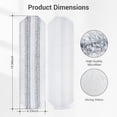 thumbnail image 7 of 10Pcs Mop Replacement Pads, Compatible with O-Cedar H2prO Flat Mop System Universal Mop Pads Mop Head Refills Washable Wet Mop, Compatible with Vileda H2prO Size Mops, 7 of 7