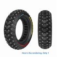 thumbnail image 2 of 10x3/255x80(80/65-6) Three-Color Line Wing Pattern Snow Off-Road Solid Tire Belt Anti-Slip, 2 of 6