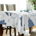 thumbnail image 5 of Yayeee Tablecloths 60" x 90" Rectangle Wrinkle Resistant Party Table Cover, Cartoon Snowmen, 5 of 8