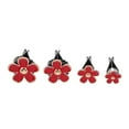 thumbnail image 4 of FRCOLOR 4Pcs Red Metal Car Vent Clips Air Freshener Clips with Flower Design for Vehicles, 4 of 6