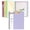 Light Purple, variant on Green Foldable Spiral Clipboard Folio With Storage Zipper Pouch  5 Plastic Folders 10 Pockets Refillable Lined Notepad (11" X 8.5") Linen Hardcover Project Organizer