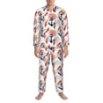 thumbnail image 3 of Balery Koi Fish And Corals Pijama para Hombre de Dos Piezas con Manga Larga, Conjunto de Dormir y Descanso Suave con Bolsillos-XX-Large, 3 of 7