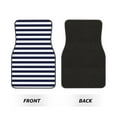 thumbnail image 2 of Vsdgher Navy Blue And White Stripes Car Foot Mat Set of 4 Pieces Universal Floor Liner Car Accessories Fits Most Cars, Trucks, Vans, sedans, SUV, 2 of 7