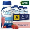 Ensure Original Meal Replacement Nutrition Shake, Strawberry, 8 fl oz, 6 Count