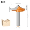 thumbnail image 2 of 1-3pcs Shank Woodworking Router Bit Set ,Tip Engraving Router Bit Door Plate Numerical Control Engraving Machine Tools ,Great Multi-Purpose Application, 2 of 3