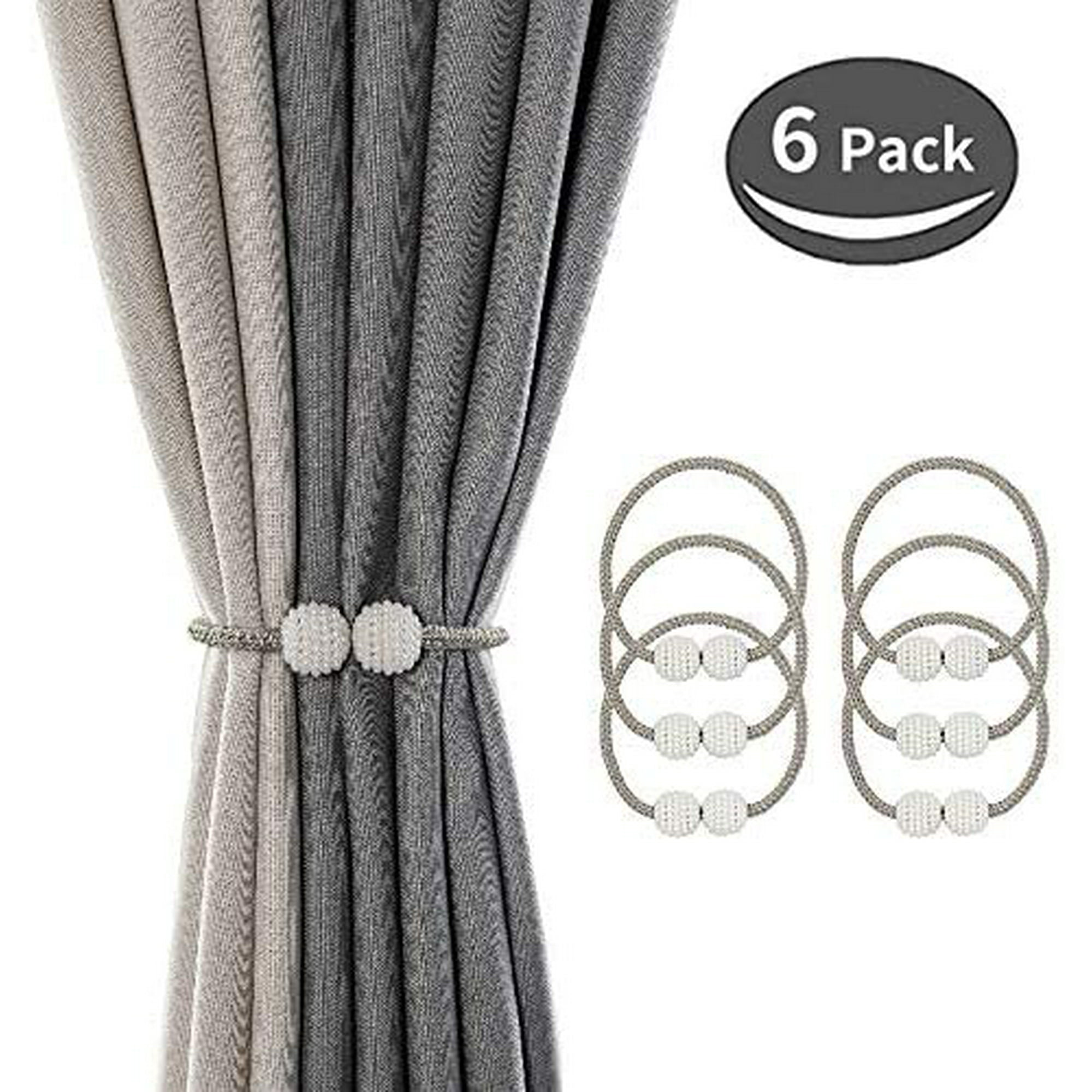 2 Pack Magnetic Curtain Tiebacks Drapery Holdbacks For Curtains