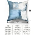 thumbnail image 3 of Blue and Grey Pillow Covers - White Blue Modern Abstract Art Painting Pillow Case 16x16 Inch Decorative Cushion Cover Accent Pillowcase for Sofa Couch Bed Home Décor Set of 2, 3 of 6
