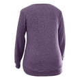 thumbnail image 4 of SGMVNU Sweaters for Women Long Sleeve Shirts Lightweight Pullover Sweaters 2025 Tunic Tops Loose Fit Kint Tops Women's Fall Outfits Purple S, 4 of 5