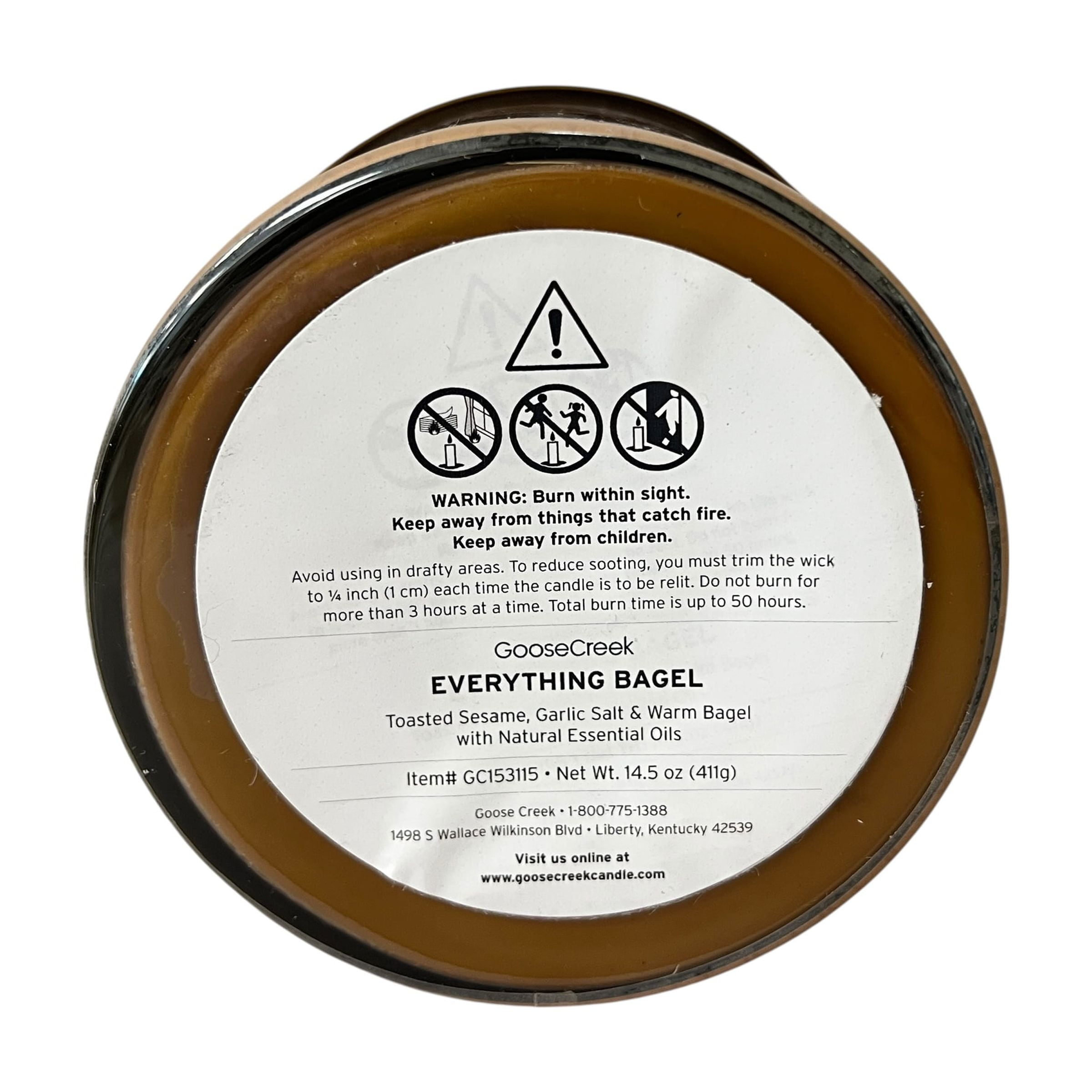 Goose Creek Everything Bagel Scented 3 Wick Candle 14.5 oz