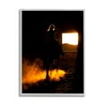 thumbnail image 4 of Stupell Industries Equestrian Horse Jockey Silhouette Vivid Light Flare Photograph Gray Framed Art Print Wall Art, Design by Steve Smith, 4 of 5