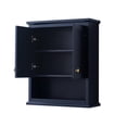 thumbnail image 2 of Wyndham Collection Avery 25" Wall-Mounted Wood Bathroom Storage Cabinet in Blue, 2 of 3