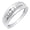 10K White Gold, variant on Collection Round White Diamond Nine Stone Groom Traditional Anniversary Wedding Band for Men (0.23 ctw, Color I-J, Clarity I2-I3) in 925 Sterling Silver, Size 8